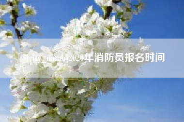 三亚2020年消防员报名时间
