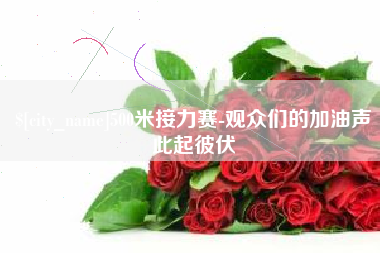 三亚500米接力赛-观众们的加油声此起彼伏