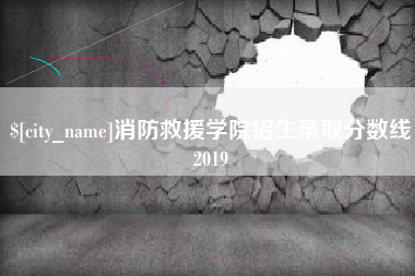 三亚消防救援学院招生录取分数线2019