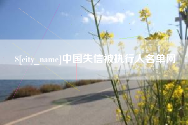 三亚中国失信被执行人名单网