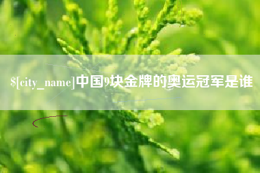 三亚中国9块金牌的奥运冠军是谁