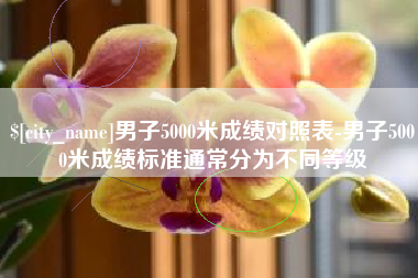 三亚男子5000米成绩对照表-男子5000米成绩标准通常分为不同等级
