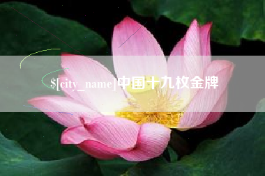 三亚中国十九枚金牌