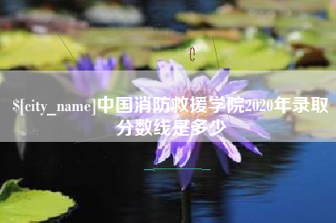 三亚中国消防救援学院2020年录取分数线是多少