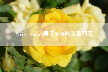 三亚男子5000米决赛冠军