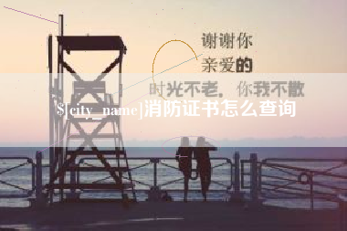 三亚消防证书怎么查询