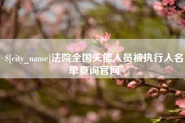 三亚法院全国失信人员被执行人名单查询官网