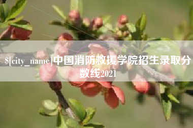 三亚中国消防救援学院招生录取分数线2021