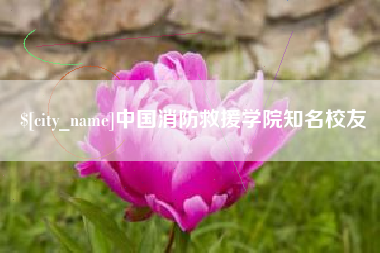 三亚中国消防救援学院知名校友