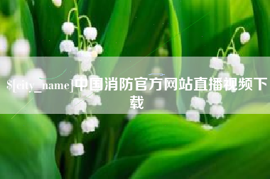 三亚中国消防官方网站直播视频下载