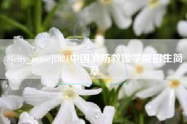 三亚2021中国消防救援学院招生简章