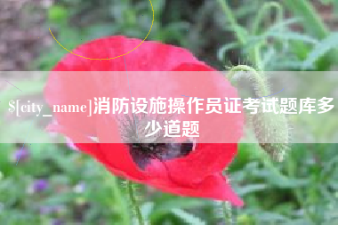 三亚消防设施操作员证考试题库多少道题